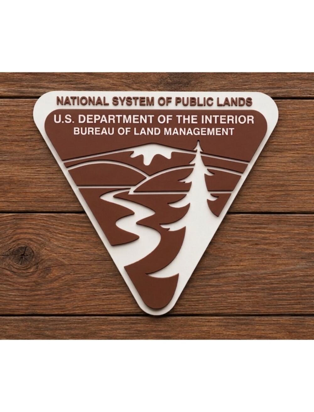 Department of The Interior Bureau of Land Management Sign System of Public Land
